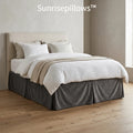 Sunrisepillows™ | HavenFrame Headboard & Bed Skirt Coordination Set