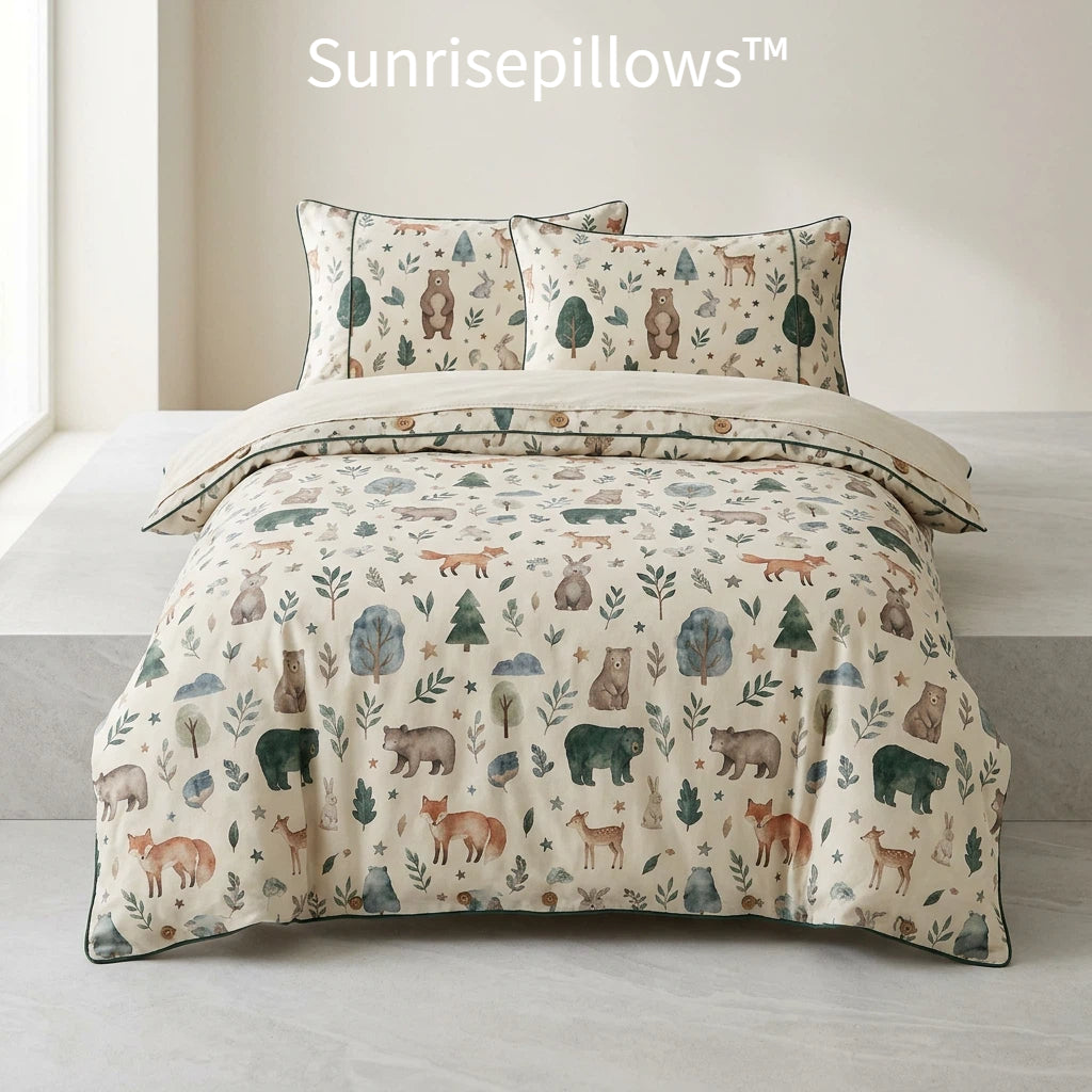 Sunrisepillows™ | WoodlandDream Storyland Duvet Cover Set